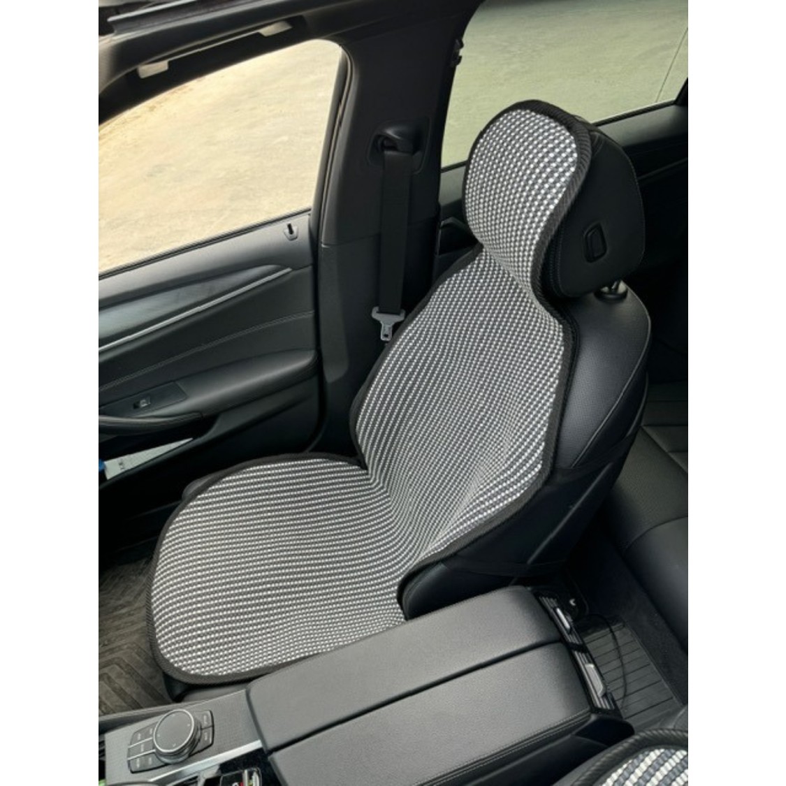 110000651191775.jpg Meka Part Oto Kilim 3'lü Oto Kilim Çizgili Füme-Beyaz Universal Kilim-Kılıf 2 Parça Ön 1 Parça Arka - Görsel 1