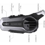 KEMBORN Motosiklet Kask Kulaklık İntercom Bluetooth Seti X2PRO 1 ADET 2kişilik 1200 mt  interkom Evrensel Eşleşme. - Görsel 3