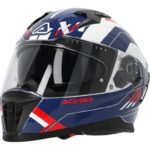 Acerbis X-Way Graphıc Kask Mavi Kırmızı - Görsel 2