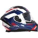 Acerbis X-Way Graphıc Kask Mavi Kırmızı - Görsel 4