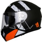 Ebakbak Motosiklet Çene Açılır Kask Güneş Vizörlü Ece 22.06 Sertifikalı Yeni Sezon Motor Kaskı V2 Turuncu