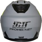 Ebakbak Motosiklet Çene Açılır Kask Güneş Vizörlü Ece 22.06 Sertifikalı Yeni Sezon Motor Kaskı V2 Yeşil Gri - Görsel 4