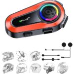 Mioji Mio 120 2x RGB 1000mAh IPX6 1500m 2 Kişilik Kask Intercom Motosiklet Bluetooth Kulaklık - Görsel 2
