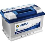 Varta E43 12V 72 Ah 680A Blue Dynamic Akü (Ford-Opel Alçak Tip) (Üretim Yılı: 2024)