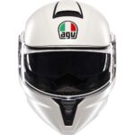 Agv Streetmodular Mono Matt Materia White Çene Açılır Kask - Görsel 2