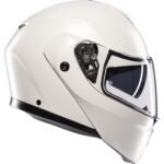 Agv Streetmodular Mono Matt Materia White Çene Açılır Kask - Görsel 3