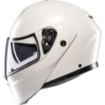 Agv Streetmodular Mono Matt Materia White Çene Açılır Kask - Görsel 5