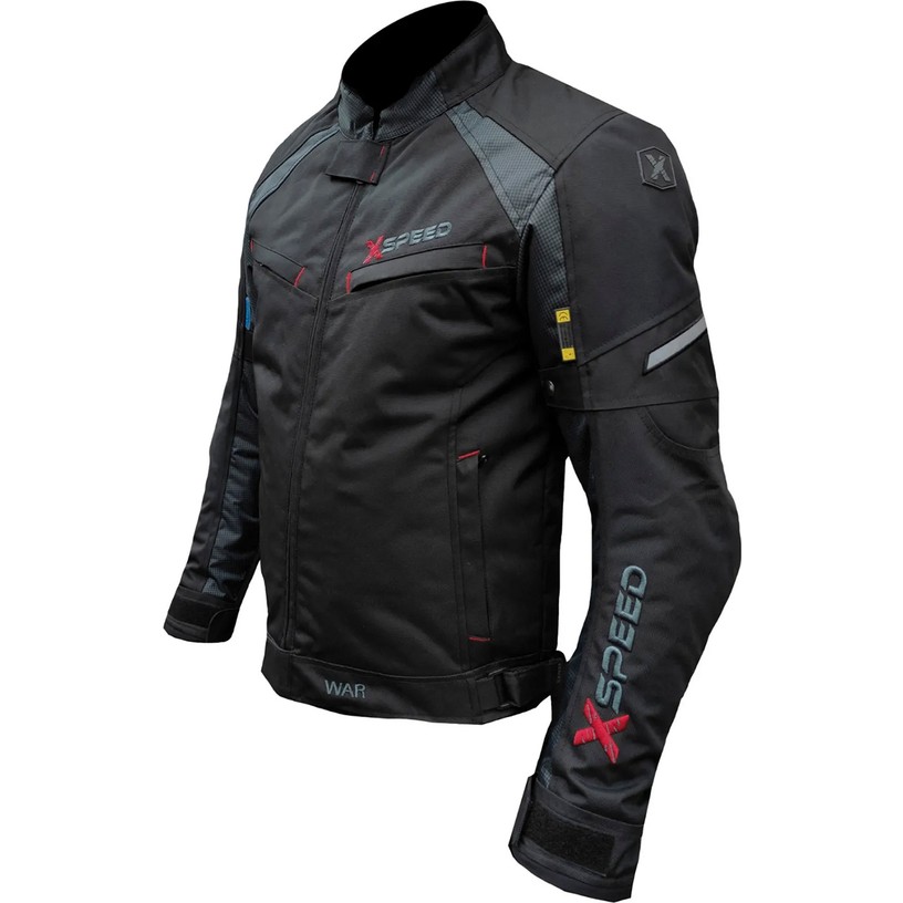 110000717174261.jpg Xspeed War Erkek Dört Mevsim Motosiklet Mont Siyah Gri- M - Görsel 1