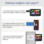 Embatech Araç Içi Apple Cihazlar Için Kablosuz Mini Carplay Adaptörü, Wireless Carplay Çevirici - Görsel 4