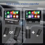 Embatech Araç Içi Apple Cihazlar Için Kablosuz Mini Carplay Adaptörü, Wireless Carplay Çevirici - Görsel 5