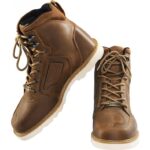 Ebakbak Motosiklet Retro Korumalı Bot Hakiki Deri Aşınmaya Dayanıklı Vintage Brown Motor Botu