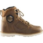 Ebakbak Motosiklet Retro Korumalı Bot Hakiki Deri Aşınmaya Dayanıklı Vintage Brown Motor Botu - Görsel 3