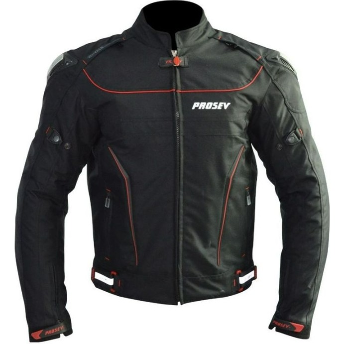 110000727854024.jpg Ebakbak Motosiklet Montu Reflektörlü 4 Mevsim Maxdura Kumaş Hörgüçlü Model Motor Mont Siyah - Görsel 1