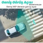 360+ G300H Pro 2K QHD ADAS Wifi + GPS 140° Geniş Açı Gece Görüşlü Akıllı Araç İçi Kamera - Görsel 6