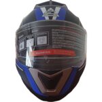 Bld Çene Açılır Kask Vizörlü Mavi Siyah Beyaz - Görsel 5