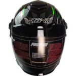 Free-M 665 Yarım Açık ( Çenesiz ) - Güneş Vizörlü ( Gözlüklü ) Motorsiklet Kaskı ( Yeşil ) - Görsel 2