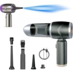 Enshall Yeni Araç Içi Mini Şarjlı Süpürge 12000 Pa Ev Ofis Araç Temizliği Fırçasız Motor 3ın1 Güçlü Emiş