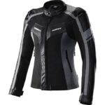 Ebakbak Motosiklet Kadın Montu Full Korumalı 4 Mevsim Pu Kaplamalı Deri ve Maxdura Kumaş Motor Mont Grey - Görsel 2