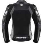 Ebakbak Motosiklet Kadın Montu Full Korumalı 4 Mevsim Pu Kaplamalı Deri ve Maxdura Kumaş Motor Mont Grey - Görsel 3