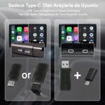 Dark Mini Pro Duo 2in1 Araç Kiti Wireless/kablosuz Apple Carplay ve Android Auto Adaptörü (Dk-Va-Mpd1) - Görsel 3