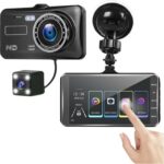 Wevolt MB-300 1296P 4" IPS Dokunmatik Ekran Araç Içi Çift Kamera Gece Görüşlü. Ön ve Arka Araç Kamera.