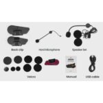 Blic Motosiklet Intercom 1500MAH Rgb Işıklı Su Geçirmez - Görsel 2