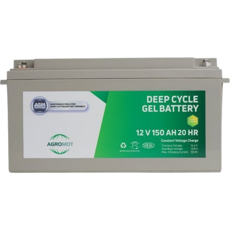 110000768138510-2.jpg Agromot 12V 150Ah Deep Cycle Nano Karbon 20Hr Jel Akü - Görsel 1