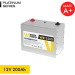 WERER ENERGY 12V 200Ah LiFePO4 Platinum Series Bluetooth'lu Lityum Demir Fosfat Akü - Görsel 2