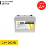 WERER ENERGY 24V 200Ah LiFePO4 Platinum Series Bluetooth'lu Lityum Demir Fosfat Akü