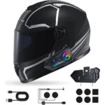 Prepare 300 Mt Intercom 2 Eşleşmeli Kask Kulaklık Y-10PR Su Geçirmez Bluetooth Motosiklet Intercom Kulaklık - Görsel 2