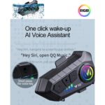 Prepare 300 Mt Intercom 2 Eşleşmeli Kask Kulaklık Y-10PR Su Geçirmez Bluetooth Motosiklet Intercom Kulaklık - Görsel 4