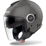 Aıroh Helyos Dark Grey Gloss Kask - Görsel 4