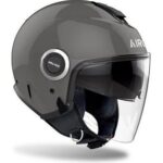 Aıroh Helyos Dark Grey Gloss Kask - Görsel 5