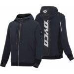 Ebakbak Motosiklet Ve Bisiklet Korumalı Jacket Yağmurluk Polyester Stopwater Sertifika Korumalı Mont Black