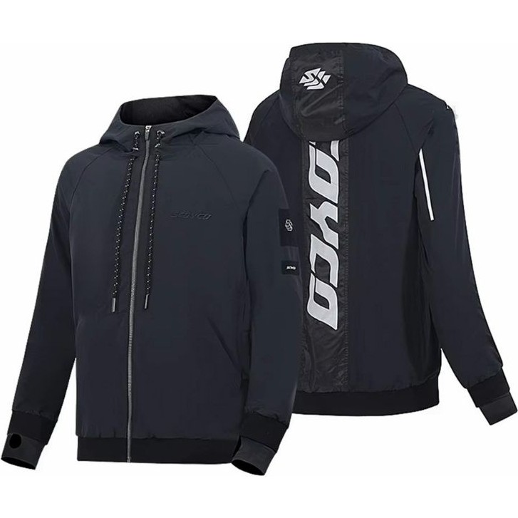 110000780076804.jpg Ebakbak Motosiklet Ve Bisiklet Korumalı Jacket Yağmurluk Polyester Stopwater Sertifika Korumalı Mont Black - Görsel 1