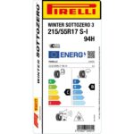 Pirelli 215/55 R17 94H Winter Sottozero 3 S-I Oto Kış Lastiği (Üretim Yılı: 2024) - Görsel 2