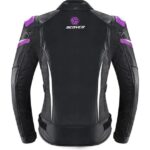 Ebakbak Motosiklet Kadın Montu 4 Mevsim Maxdura 600-D Dayanıklı Kumaş Ve Deri Women Motor Mont Purple - Görsel 3