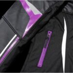 Ebakbak Motosiklet Kadın Montu 4 Mevsim Maxdura 600-D Dayanıklı Kumaş Ve Deri Women Motor Mont Purple - Görsel 5