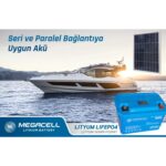 Megacell 12.8V 100AH Lifepo4 Lityum Demir Fosfat Akü - Görsel 3