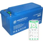 Megacell 12.8V 200AH (Bluetooth) Lifepo4 Lityum Demir Fosfat Akü(Abs Kasa) - Görsel 2