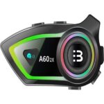 Deanb A602X IP67 Su Geçirmez 2 Kişi 300M İNTERKOM  RGB Işık Wireless Motor Motosiklet Kask Kulaklığı