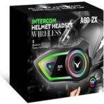 Deanb A602X IP67 Su Geçirmez 2 Kişi 300M İNTERKOM  RGB Işık Wireless Motor Motosiklet Kask Kulaklığı - Görsel 5