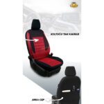 Modern Garaj Fiat Albea, Tipo, Linea, Palio, Egea, Tempra Uyumlu Ön Arka Tam Set Gofrajlı Oto Koltuk Kılıfı Seti - Görsel 2