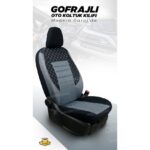 Modern Garaj Renault Clio 1-2-3-4, Symbol, Fluence, Megane 1-2-3 Broadway, Toros, Uyumlu Ön Arka Tam Set Gofrajlı Oto Koltuk Kılıfı Seti - Görsel 2