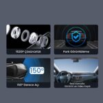 Botslab Hk50 Wi-fi 1620p 150° Ultra Geniş Açı Gece Görüşlü Akıllı Araç Içi kamera (2024) - Görsel 6