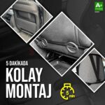 S-Dizayn Oto Koltuk Koruyucu Kılıf Füme Universal 2+1 Parça Ön Arka A+ Kalite - Görsel 4