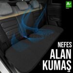 S-Dizayn Oto Koltuk Koruyucu Kılıf Siyah Universal 2+1 Parça Ön Arka A+ Kalite - Görsel 3