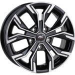 RC 16 Inç 5X114.3 Megane Icon Siyah Elmas Kesim Jant Modeli Renault (4 Adet)