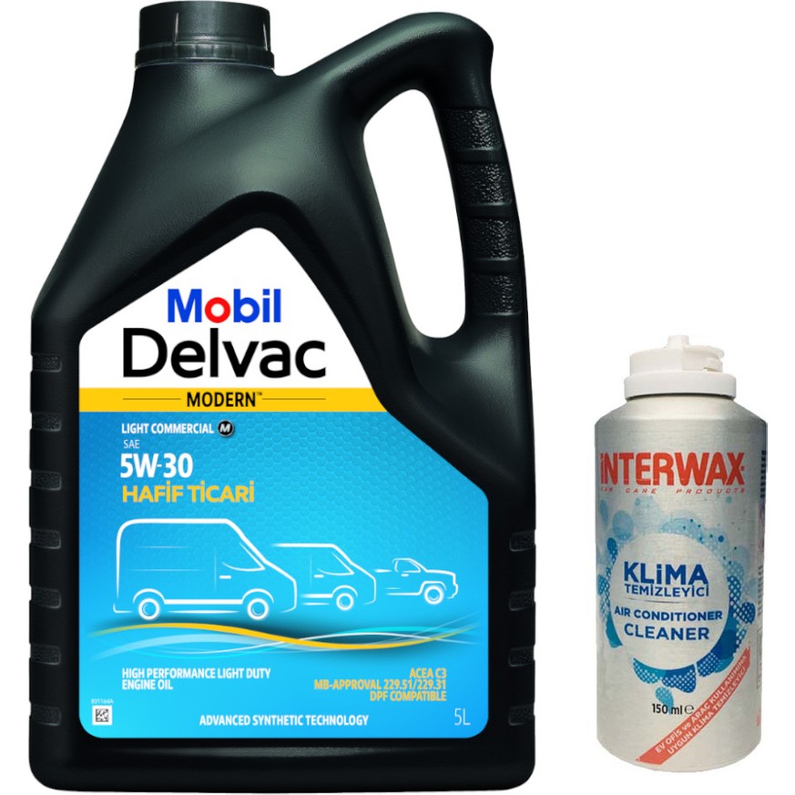 110000796723897.jpg Mobil Delvac Modern Light Commercial M 5W-30 5 L (Üretim Yılı:2023) - Görsel 1