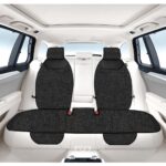Bod Keten Terletmez Oto Koltuk Minderi Seti Koltuk Koruma Kılıfı Yalı Serisi Ön Arka Set Siyah - Görsel 3